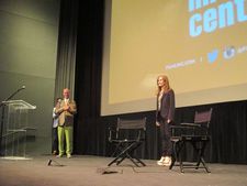 John Waters and Isabelle Huppert at the Film Society of Lincoln Center